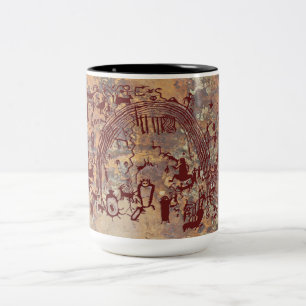 Shamans-Platte Zweifarbige Tasse