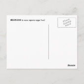 Shamans Postkarte (Rückseite)