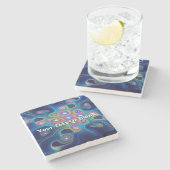 Shamans Sky Steinuntersetzer (Seitenansicht)