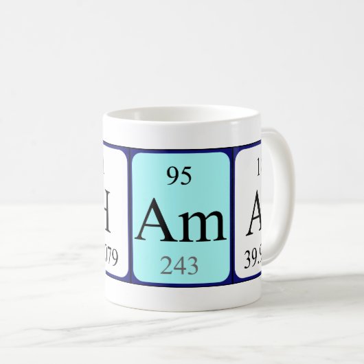 Shamar Periodenname Tasse (VorderseiteRechts)