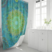 Shambala Tantric Nymphaea mandala Art Duschvorhang