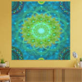 Shambala Tantric Nymphaea mandala Art Leinwanddruck (Insitu (Wohnzimmer))