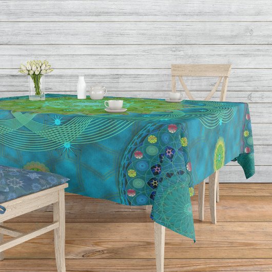 Shambala Tantric Nymphaea mandala Art Tischdecke