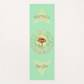 Shambala Yoga Studio - Auge des Horus kunstvoll Yogamatte (Vorderseite)