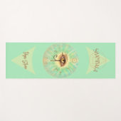 Shambala Yoga Studio - Auge des Horus kunstvoll Yogamatte (Vorderseite (Horizontal))