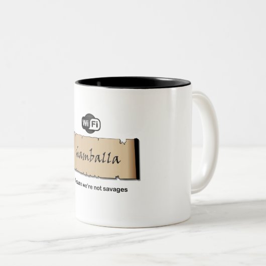 Shamballa Wifi Zweifarbige Tasse (VorderseiteRechts)