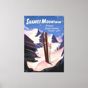 Shames Mountain Terrace British Columbia Skigebiet Leinwanddruck