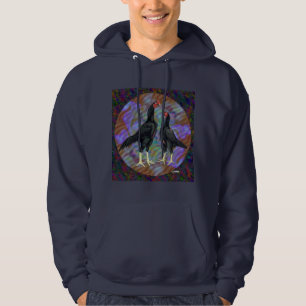 Shamo: Schwarze Paare Hoodie