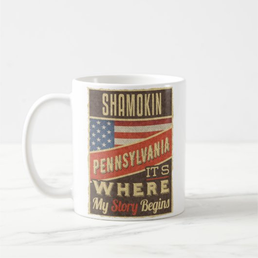Shamokin Pennsylvania Kaffeetasse (Links)