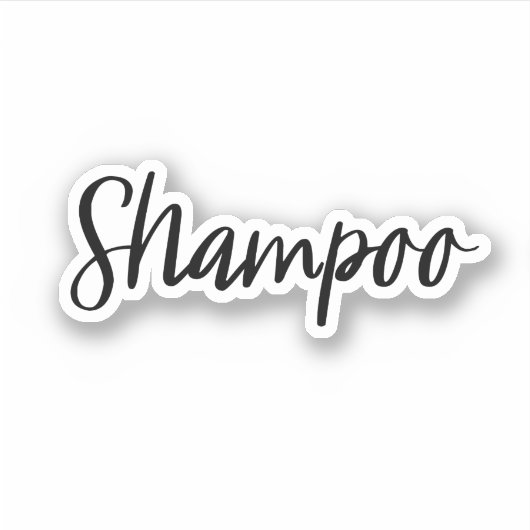 Shampoo-Aufkleber Aufkleber (Vorderseite)