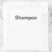 Shampoo Labels/ Rechteckiger Aufkleber (Tasche)