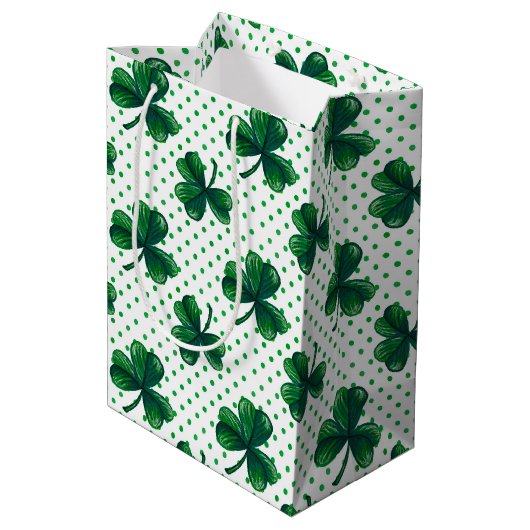 Shamprock Mittlere Geschenktüte (Rückseite Schrägansicht)