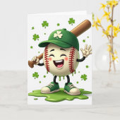 Shamrock Baseball Fun Card Karte (Gelbe Blume)