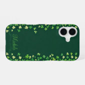 Shamrock Border Bliss iPhone 16 Hülle (Rückseite (Horizontal))