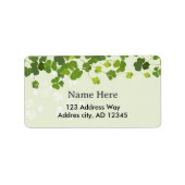 Shamrock bouquet, st patrick's day adressaufkleber (Vorne)