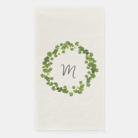 Shamrock bouquet, st patrick's day serviette (Vorderseite)