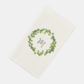 Shamrock bouquet, st patrick's day serviette (Ecke)