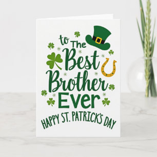 Shamrock Bruder St. Patricks Karte