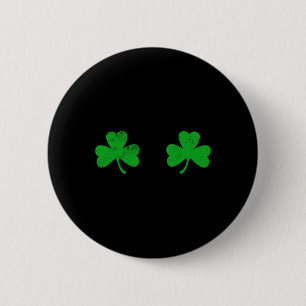 Shamrock Brust Irish S Breasties St Patricks Day  Button