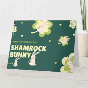 Shamrock Bunny St. Patrick's Day  Karte