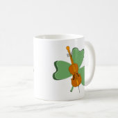Shamrock Cello Kaffeetasse (VorderseiteRechts)
