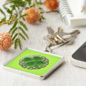 Shamrock – Celtic Knot – 4 Evangelists Schlüsselanhänger (Seite)