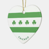 Shamrock Chicago Flag Keramik Ornament (Links)