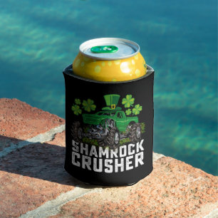 Shamrock Crusher St Patricks Day Monstertruck Dosenkühler