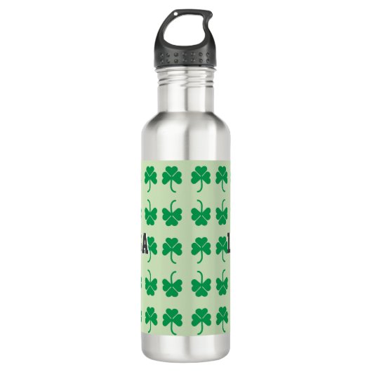 Shamrock Edelstahlflasche (Vorderseite)