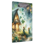 Shamrock Fairy Cottage Glow Klemmbrett (Rechts)