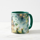 Shamrock Fairy Cottage Glow Tasse (VorderseiteRechts)