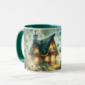 Shamrock Fairy Cottage Glow Tasse (Vorderseite Links)