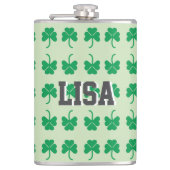 Shamrock Flachmann (Vorderseite)