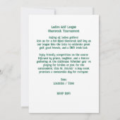 Shamrock Golf Tournament Einladung (Rückseite)