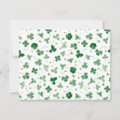 Shamrock Green Personal Note Card Mitteilungskarte (Rückseite)