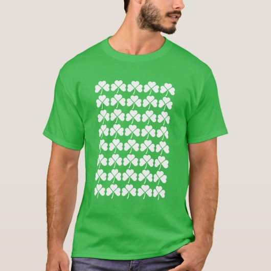 Shamrock Grid Pattern T-Shirt (Vorderseite)