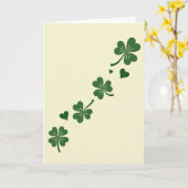 Shamrock Hearts Ascend Karte (Gelbe Blume)