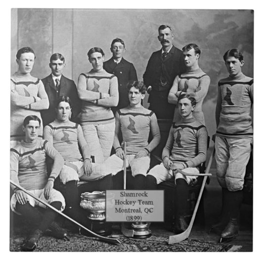 Shamrock Hockey Team, Montreal, QC 1899 Fliese (Vorderseite)