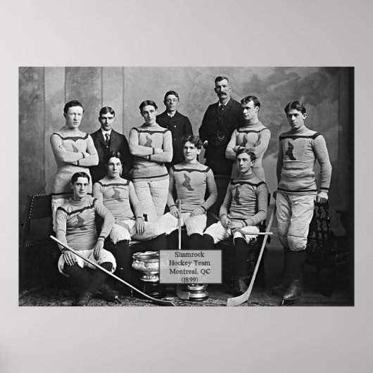 Shamrock Hockey Team, Montreal, QC 1899` Poster (Vorne)