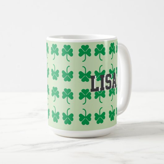 Shamrock Kaffeetasse (VorderseiteRechts)