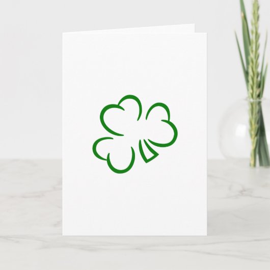 Shamrock Karte (Vorderseite)