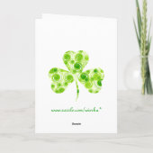 Shamrock-Karte Karte (Rückseite)
