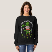 Shamrock Leprechaun Happy St Patricks Day 2 Sweatshirt (Vorne ganz)