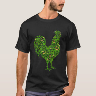 Shamrock Lucky Chicken St. Patricku2019s Tag Bauer T-Shirt