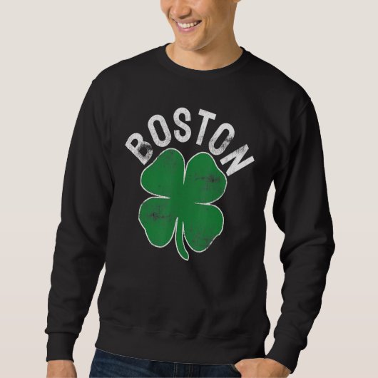 Shamrock Massachusetts Boston ST PATRICKS DAY Iris Sweatshirt (Vorderseite)