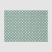 Shamrock Micro Dot (Hellgrün auf Grün) Seidenpapier (Vorderseite)