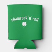 Shamrock n roll St Patrick's Day Dosenkühler (Rückseite)