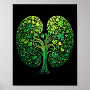 Shamrock Nieren-Dialysetechniker Krankenschwester  Poster