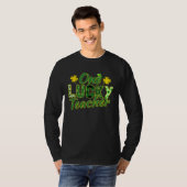 Shamrock One Lucky Teacher St Patrick s Day Schoo T-Shirt (Vorne ganz)