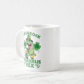 Shamrock O'saurus Rex St. Patrick’s Day Kaffeetasse (Vorderseite Links)
